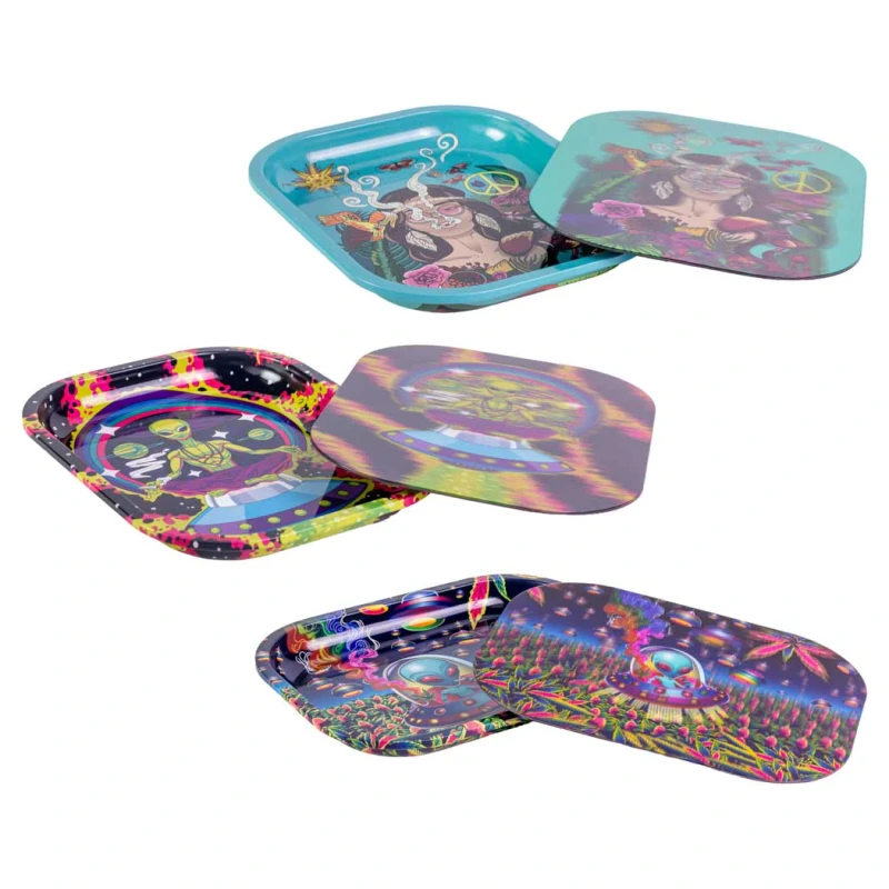 SMALL TRAY WITH COVER ASSORTED DESIGN