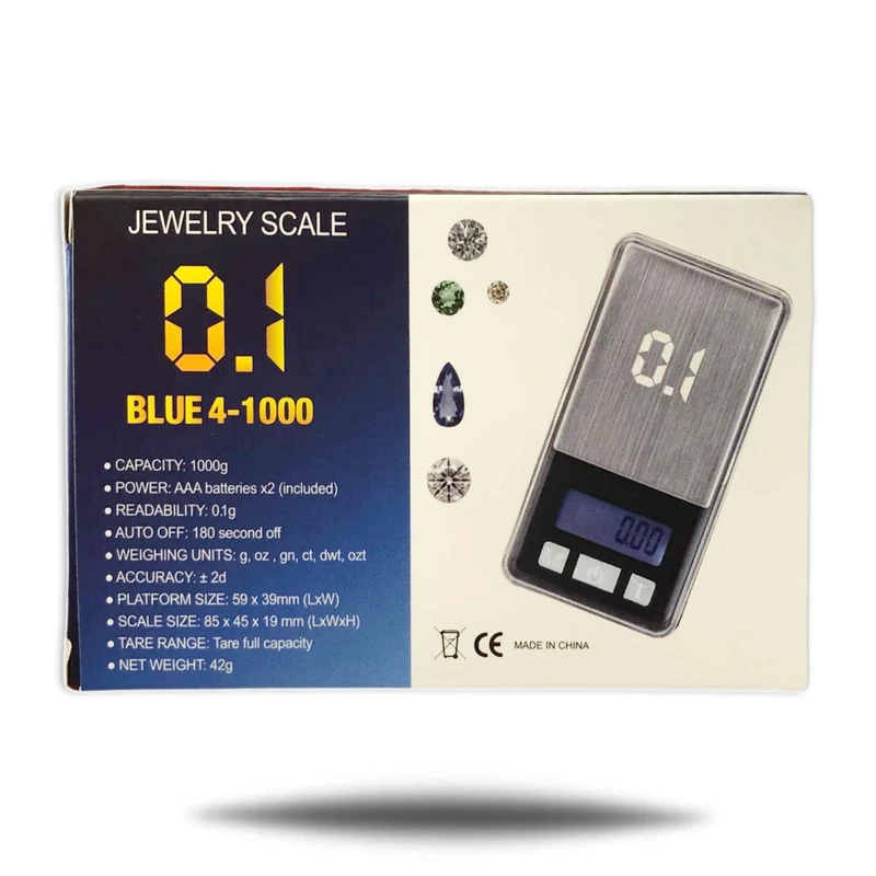 JEWELRY SCALE BLUE 4-1000 0.1G