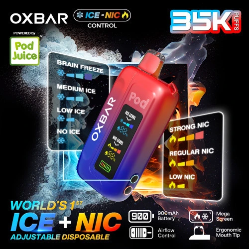 OXBAR ICE-NIC 14ML 35K DISPOSABLE-5CT