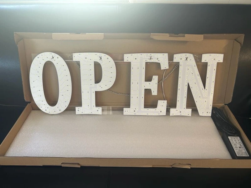 LED OPEN SIGN SMALL ASSORTED SIGNS 10000K