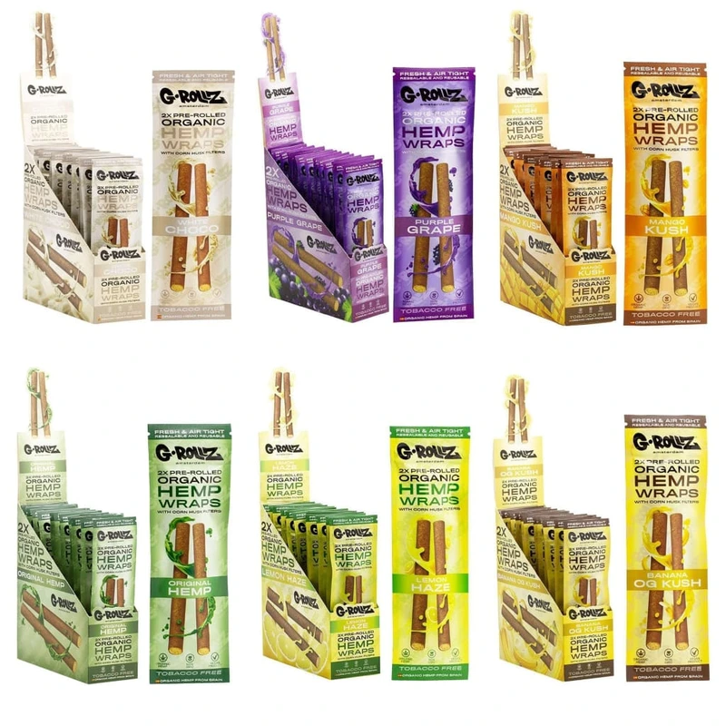 G-ROLLZ AMSTERDAM 2 ORGANIC CONES 15CT BOX
