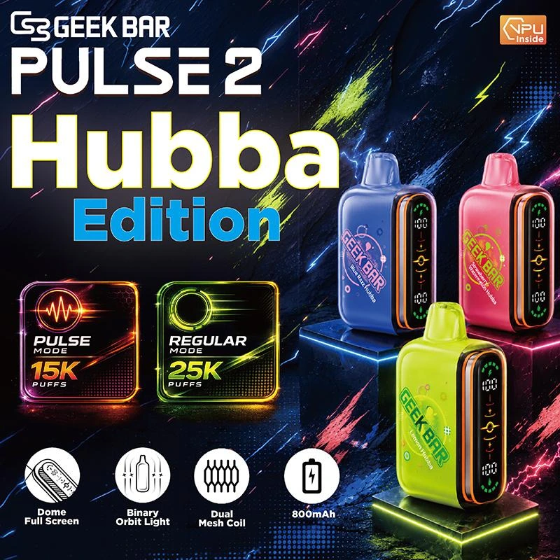 GEEK BAR PULSE 2 16ML 15K HUBBA EDITION DISPOSABLE-5CT
