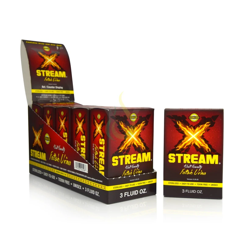 XSTREAM FETISH STERILIZED URINE 3OZ 6CT DISPLAY