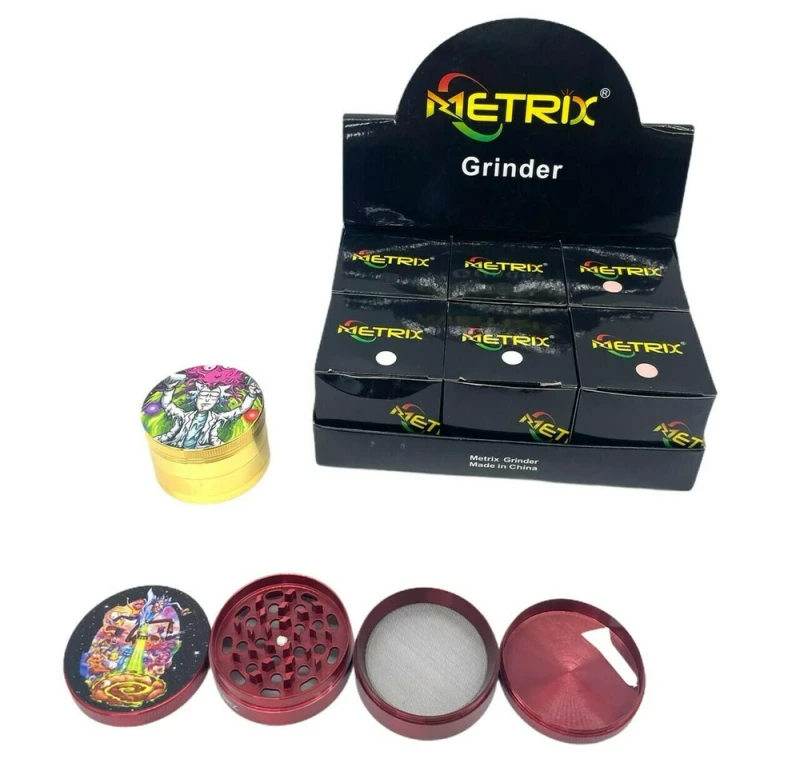 METRIX G-63268 63 MM 4 LAYERS GRINDER 6CT