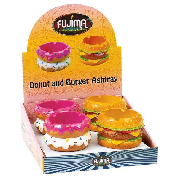 FUJIMA ASHTRAY LT403 DONUT HAMBURGER 4CT