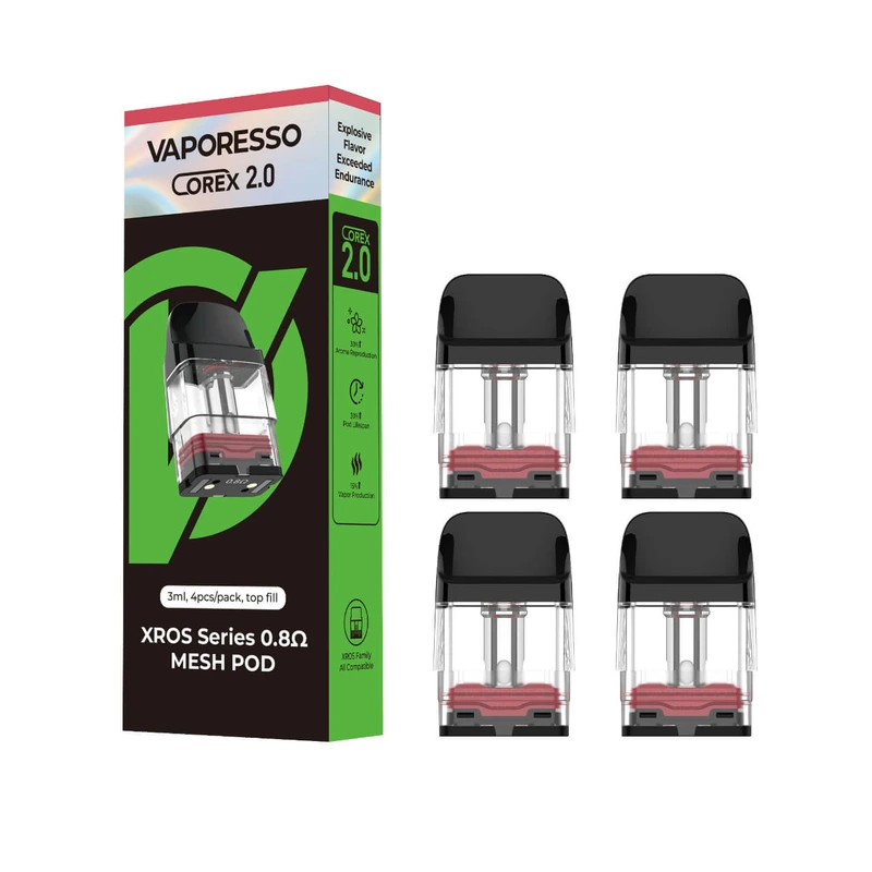 VAPORESSO XROS SERIES 0.8 MESH POD 4PCS/PK