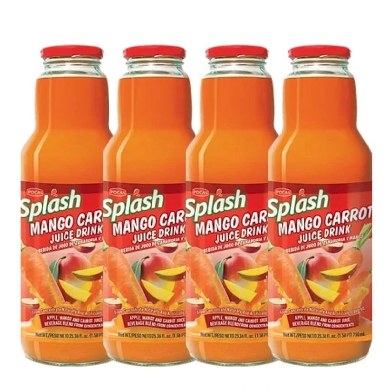 POCAS SPLASH APPLE CARROT DRINK 17.98OZ