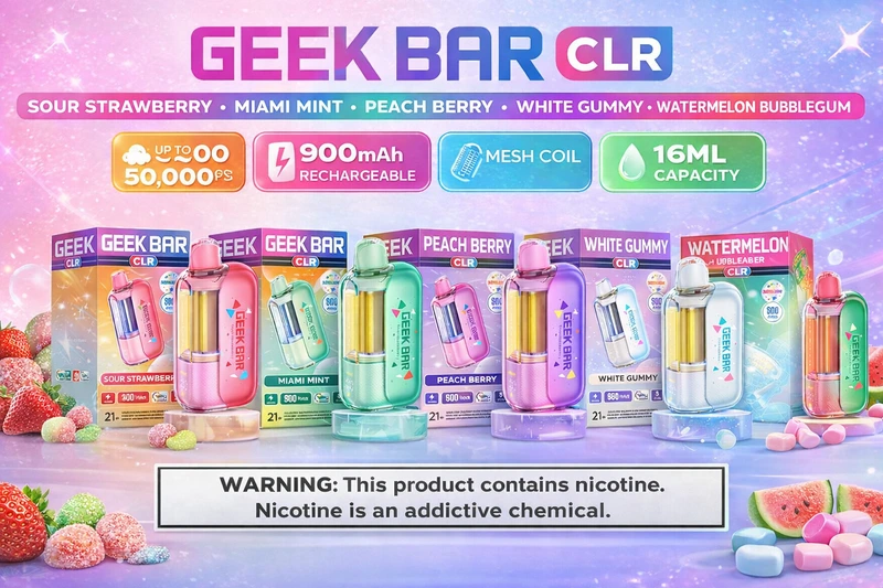 GEEK BAR CLR 17ML 50K DISPOSABLE-5CT