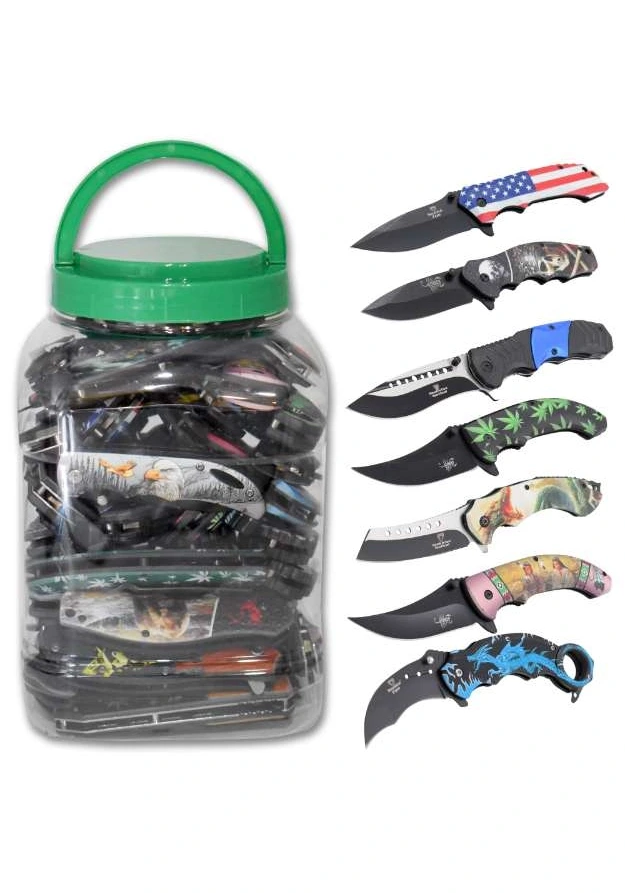 RAZOR TACTICAL KNIFE 48CT JAR