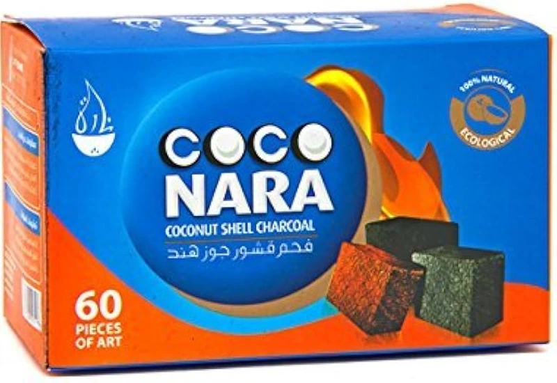 COCO NARA COCONUT SHELL CHARCOAL 60CT
