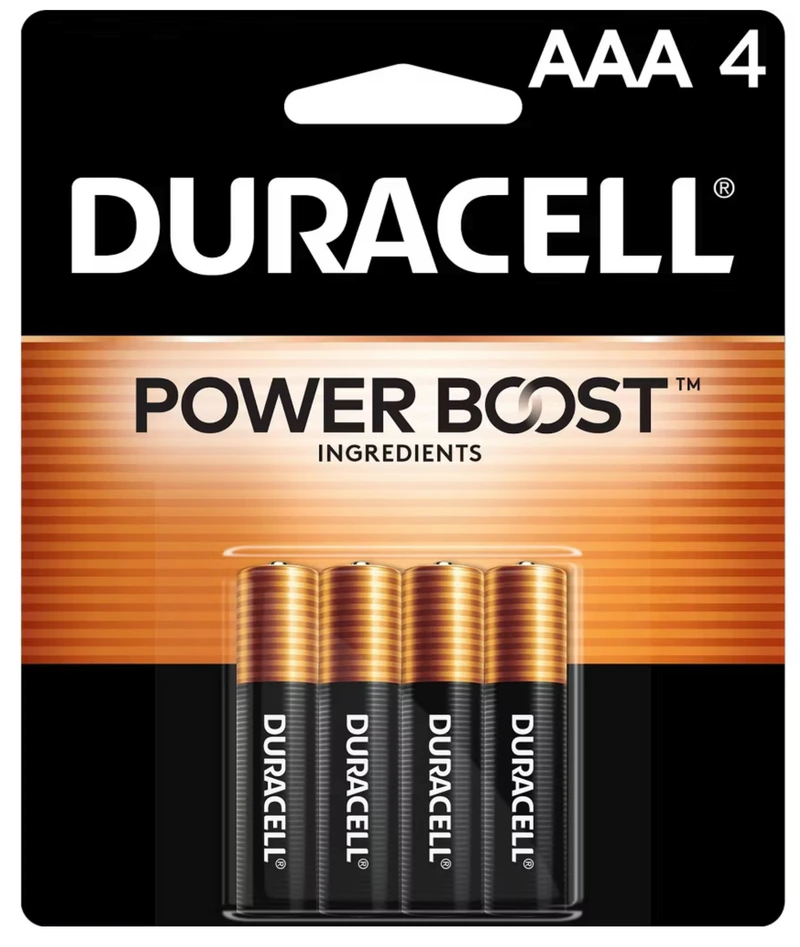 DURACELL BATTERY USA AAA-4PK 1CT