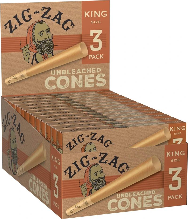 ZIG ZAG CONES KING SIZE 3PK