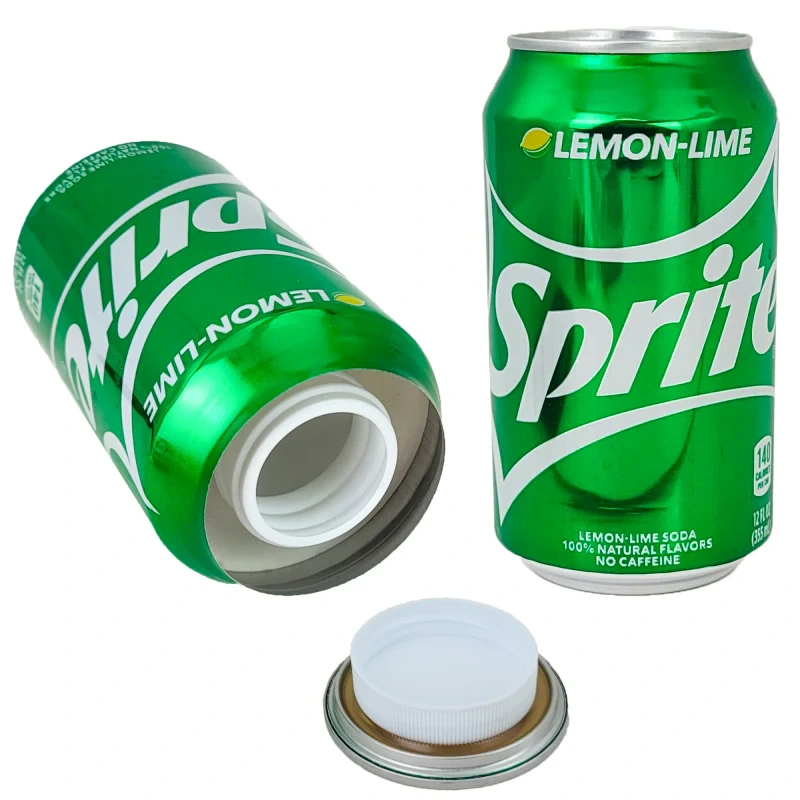 STASH CAN DIVERSION SAFE SPRITE LEMON LIME 591ML