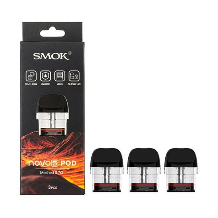 SMOK NOVO 5 MESHED MTL 0.7 OHM POD 2ML 3PCS/PK