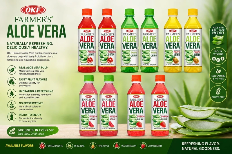 OKF FARMER ALOE DRINK 16.9OZ 20CT CASE