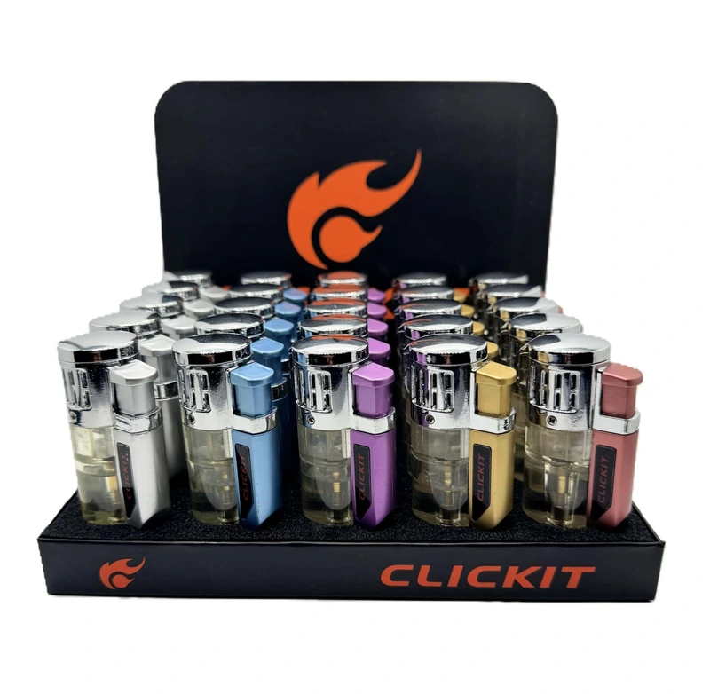 CLICKIT MULTI COLOR SHINY QUAD TORCH GH-10879 25CT