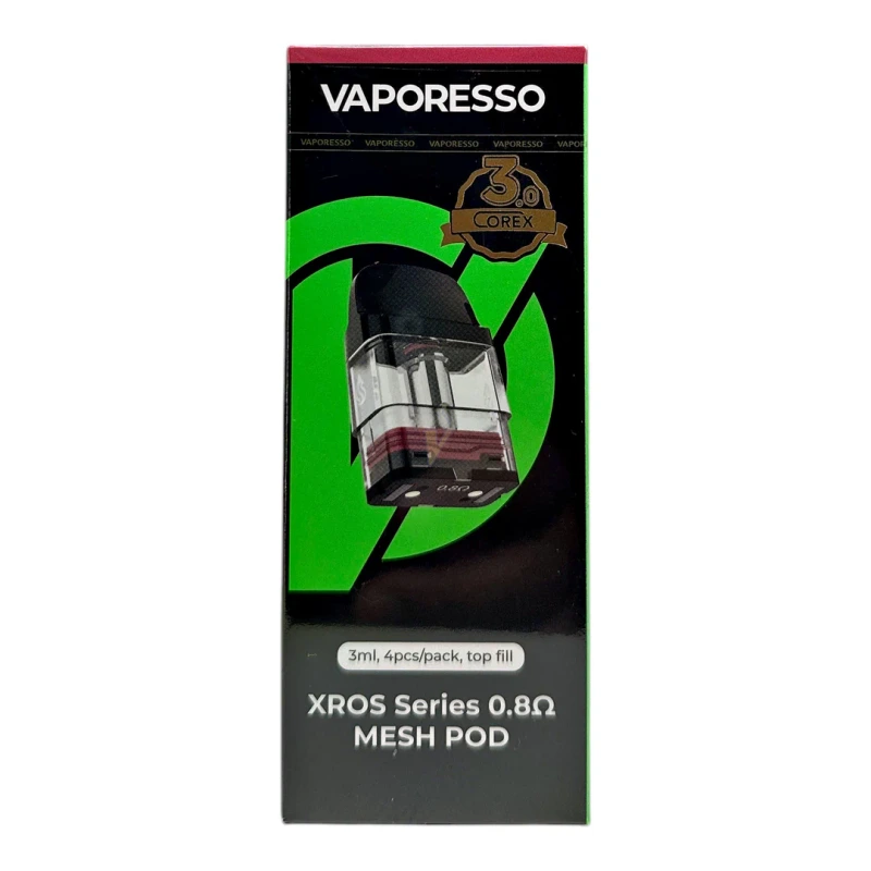 VAPORESSO 3ML XROS 0.6 MESH POD 4PCS/PK
