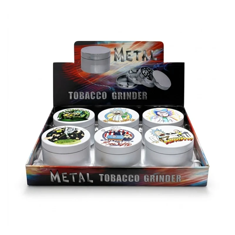 METAL TOBACCO GRINDERS 6CT