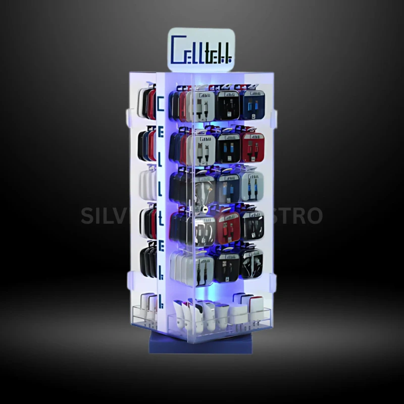 CELLTEKK COUNTER ASSORTED CABLES DISPLAY 144CT