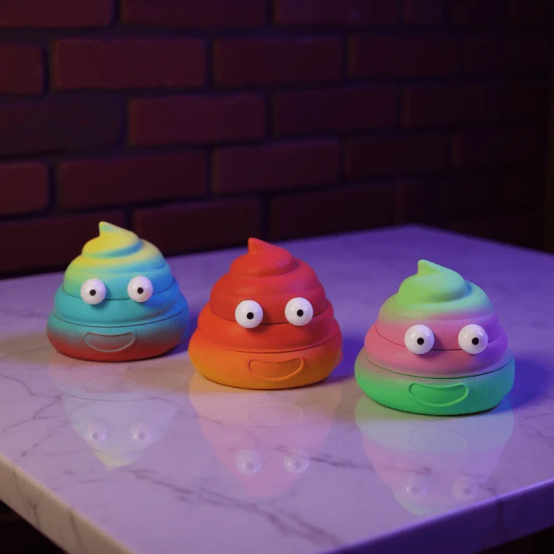 EMOJI TOBACCO GRINDERS 6CT