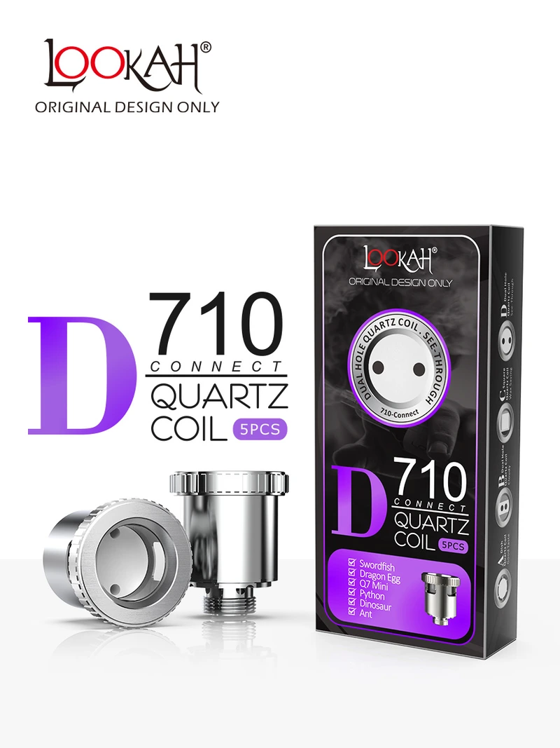 LOOKAH 710 QUARTZ D COIL 5PCS/PK