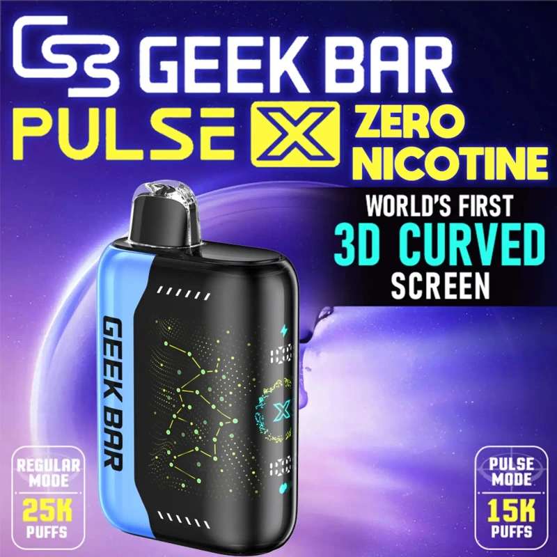 GEEK BAR PULSE X 18ML 25K ZERO NIC DISPOSABLE-5CT