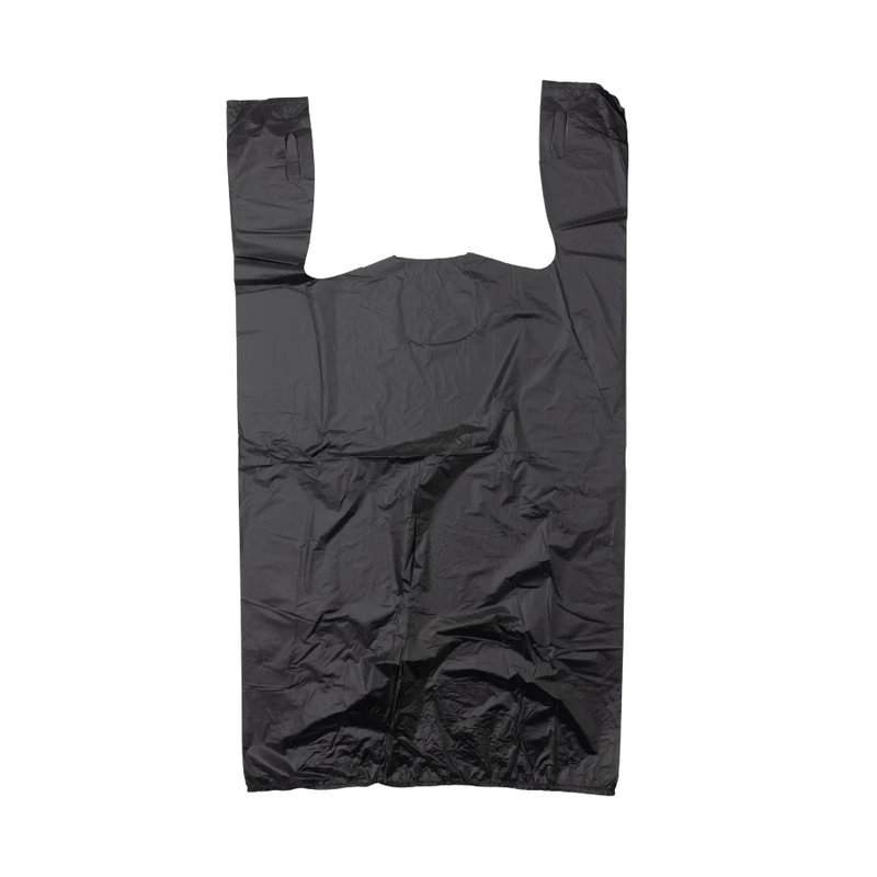 SUNRISE PLASTIC BLACK T-SHIRT 1/6(1000CTBOX) LARGE SIZE