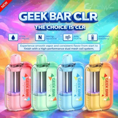 GEEK BAR CLR 17ML 50K DISPOSABLE-5CT
