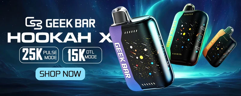 GEEK BAR HOOKAH X 18ML 25K DISPOSABLE-5CT