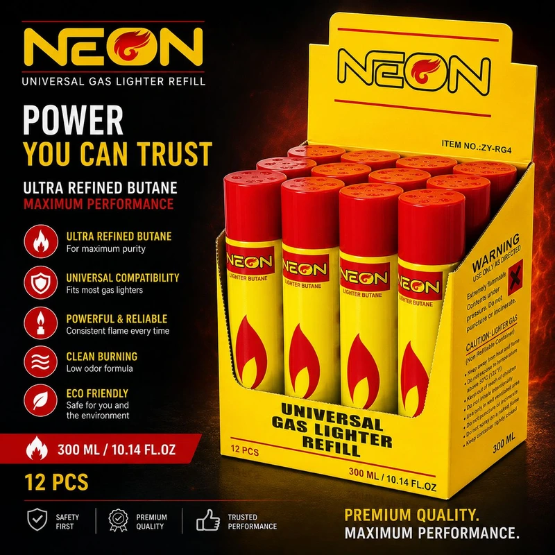 NEON ULTRA REFINED BUTANE 300ML 12CT