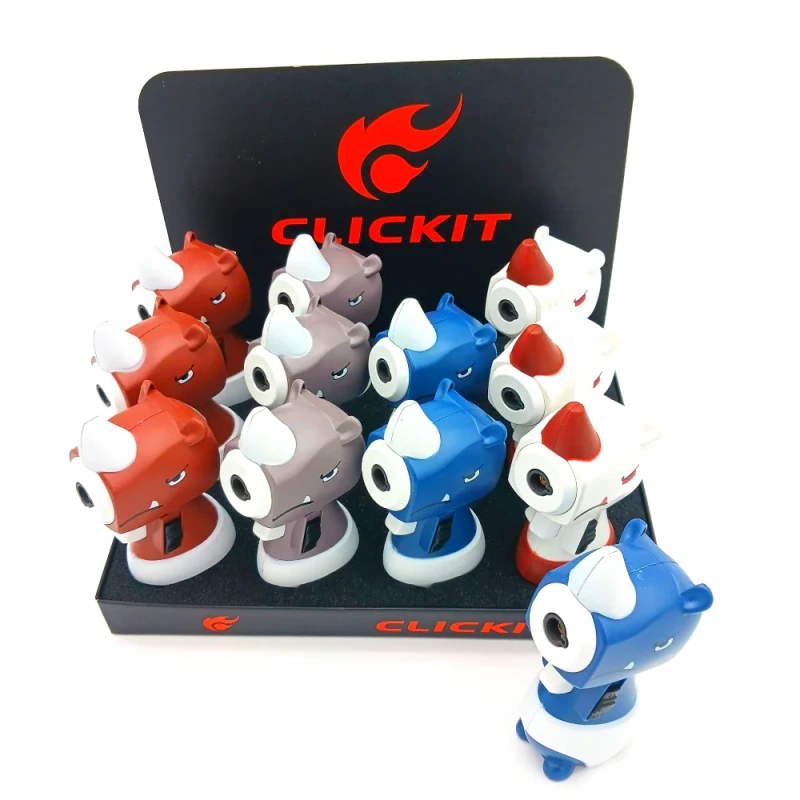CLICKIT MINI RHINO CARTOON TORCH GT-037 12CT