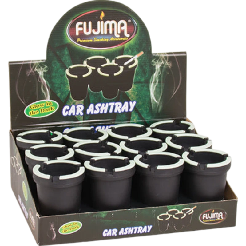 FUJIMA DARK ASHTRAY GA42 GLOW IN THE DARK ASHTRAY DYE LEAF 6CT