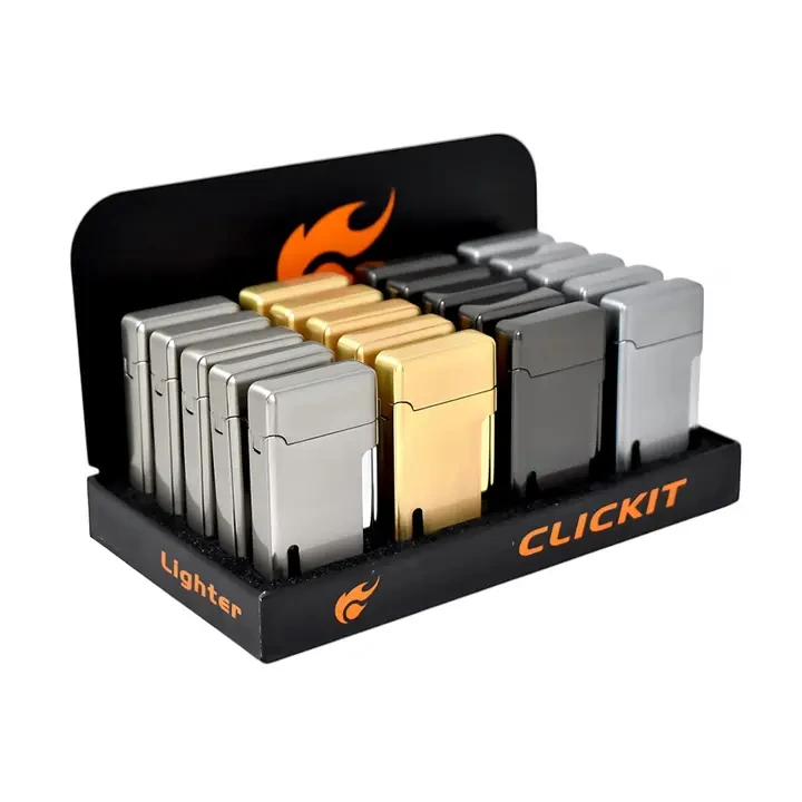 CLICKIT MIXED COLOR METAL FLAME TORCH 2IN1 20CT