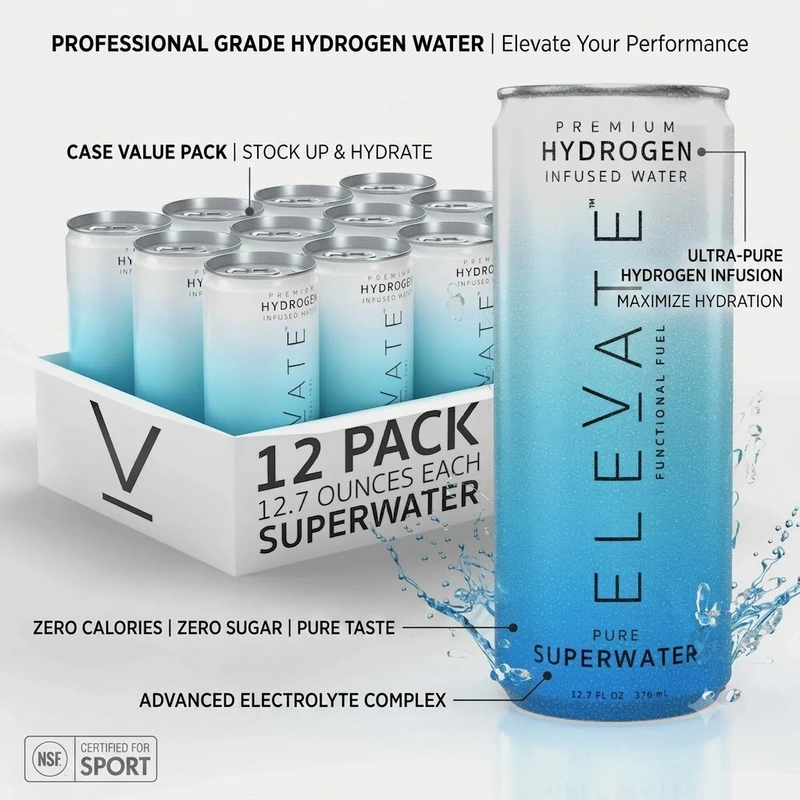 ELEVATE HYDROGEN WATER ORIGINAL 12.7OZ 12CT CASE