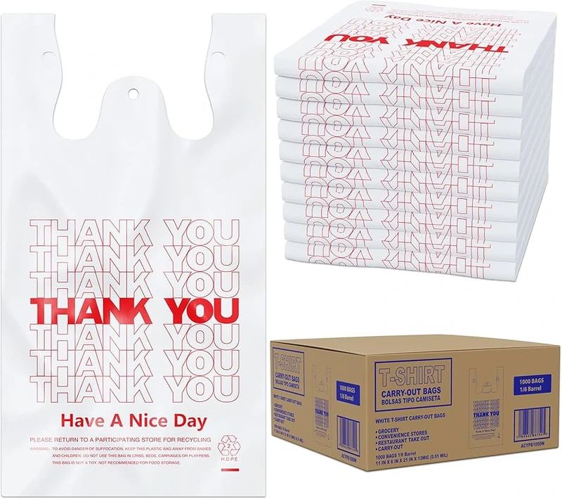THANK YOU (8.5X5.5) SMALL BAGS 1000CT BOX