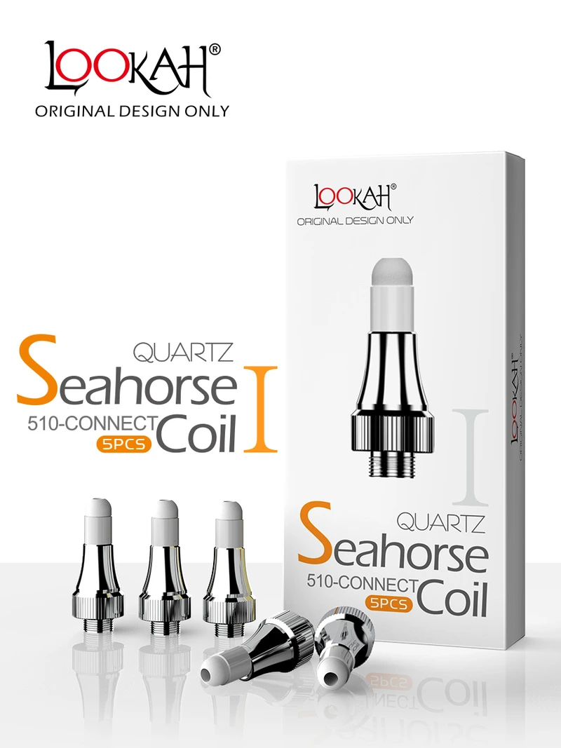 LOOKAH SEAHORSE 510 QUARTZ I COIL 5PCS/PK