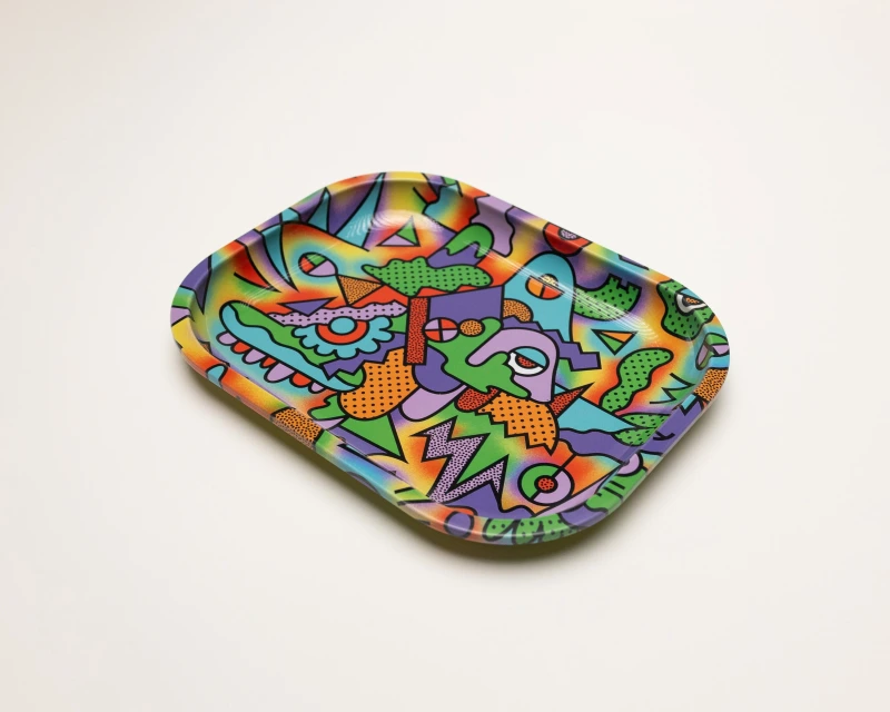 SMALL TRAY WITH COVER MIX COLOR CY#755