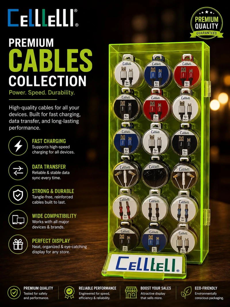CELLTEKK COUNTER DISPLAY 114CT