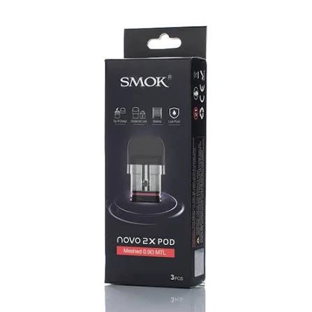 SMOK NOVO 2X MESHED MTL 0.8OHM POD 2ML 3PCS/PK