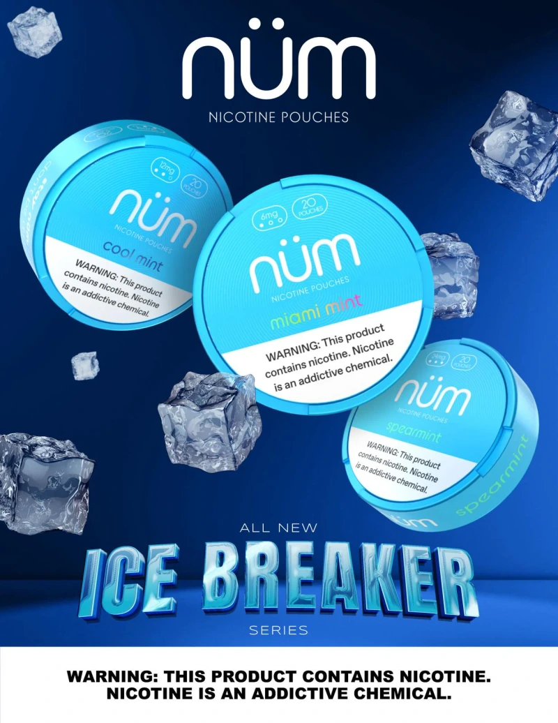NUM POUCHES NICOTINE 5PCS/PK