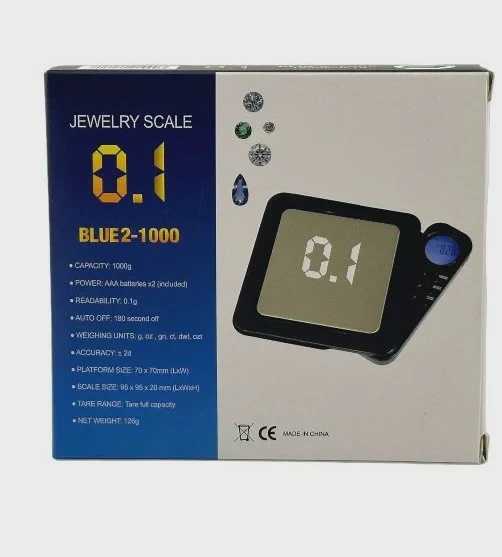 JEWELRY SCALE BLUE 2-1000 0.1G