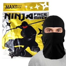 NINJA MASK FACE 12PK