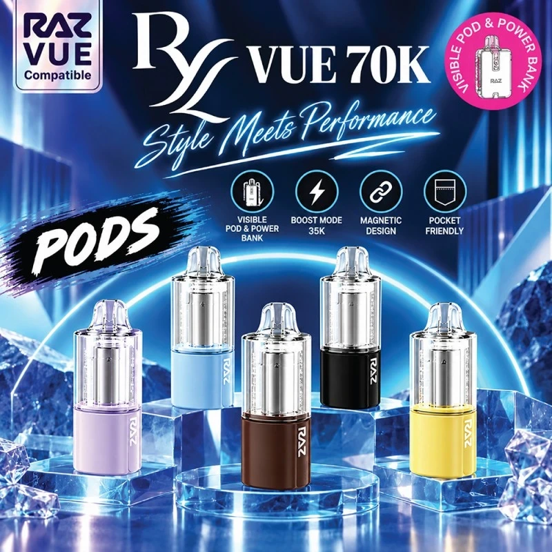 RAZ X RYL 16ML 70K POD-5CT