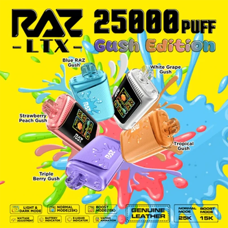 RAZ LTX 16ML 25K GUSH EDITION DISPOSABLE-5CT