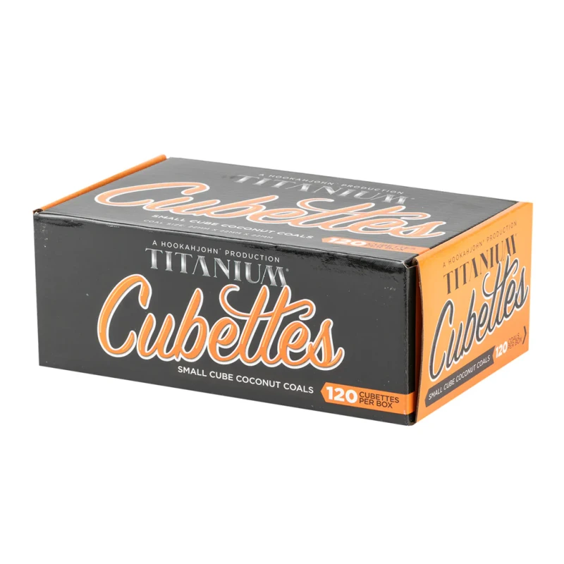 TITANIUM CHARCOAL CUBETTES COCONUT 120CT