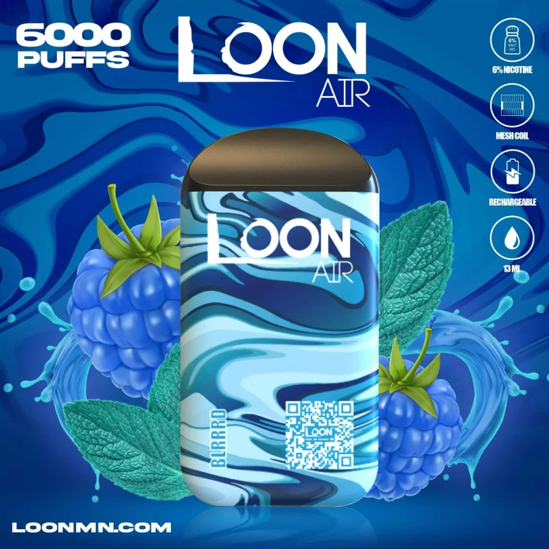 LOON AIR 8ML 6K DISPOSABLE-10CT