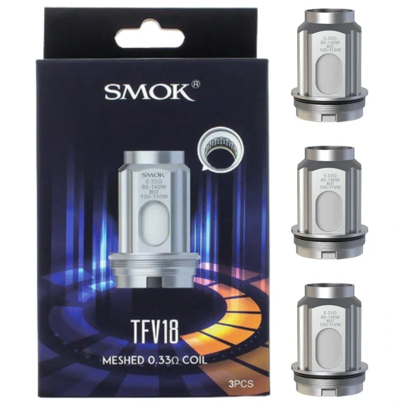 SMOK TFV18 MESHED COILS 0.33 OHM 3PCS/PK