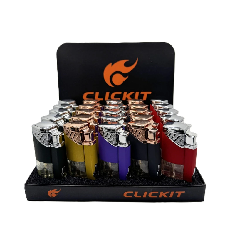 CLICKIT MULTI COLOR SHINY TRIPLE TORCH GH-10878 25CT