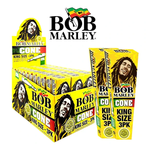 BOB MARLEY CONES KING SIZE 3PK BOX