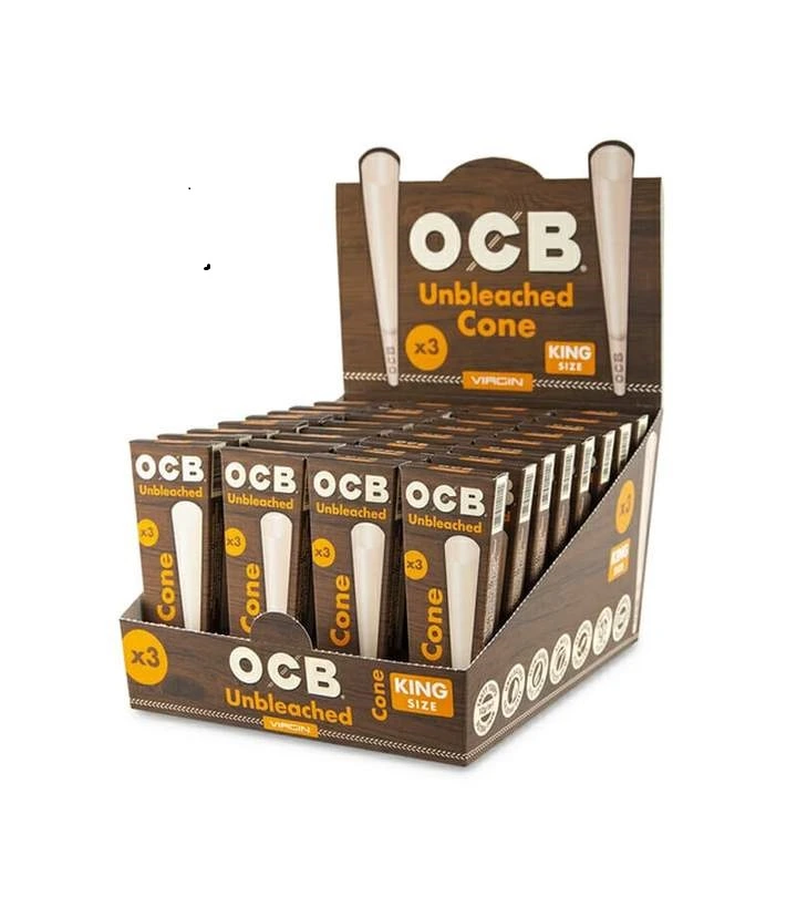 OCB UNBLEACHED CONE VIRGIN KING SIZE 32PK